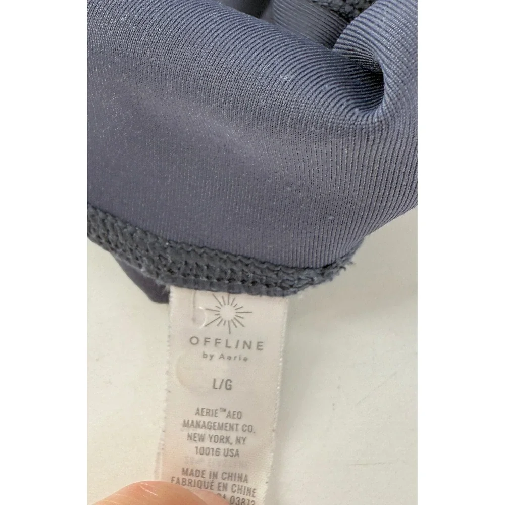 Aerie Offline Goals Hi-Rise 7/8 Leggings Athletic Yoga Pants‎ Womens Size Large